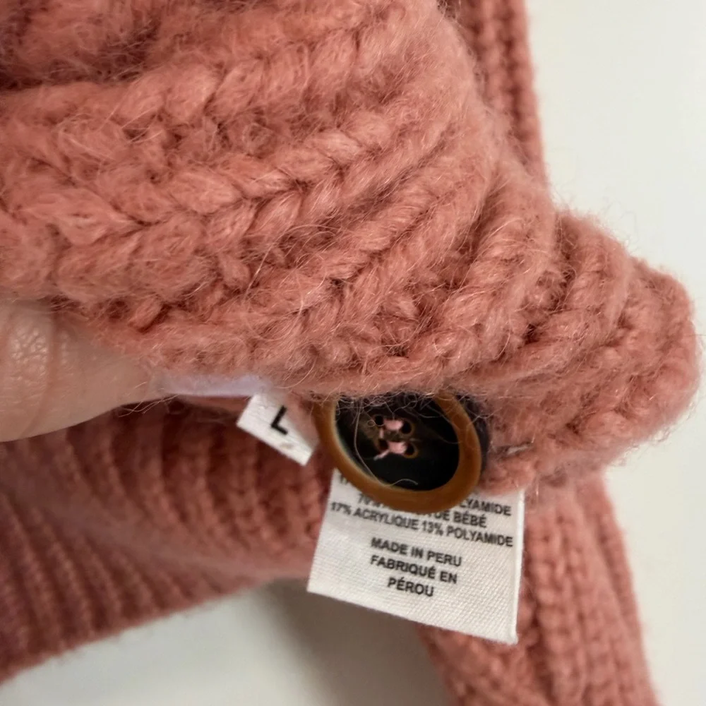 Ulla Johnson Elle Cardigan/Sweater in Rosewood. - Picture 6 of 7